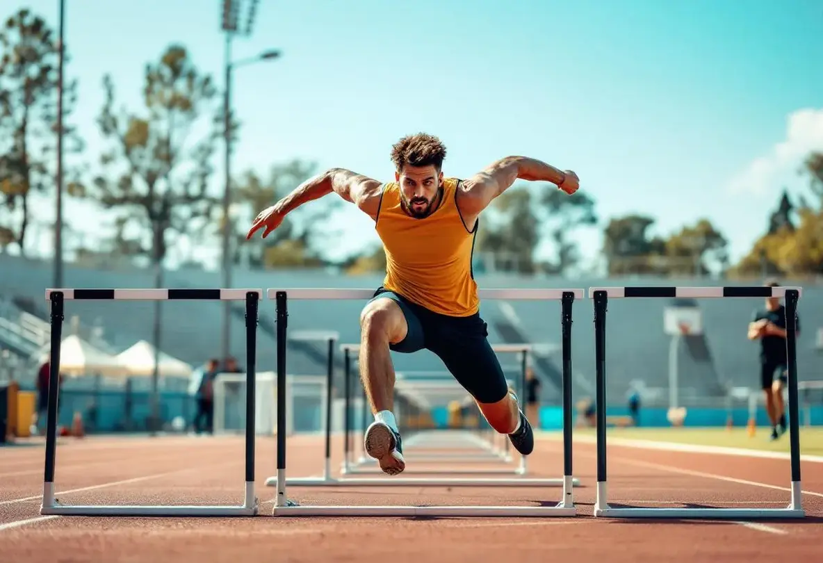 il fait de la course de haies